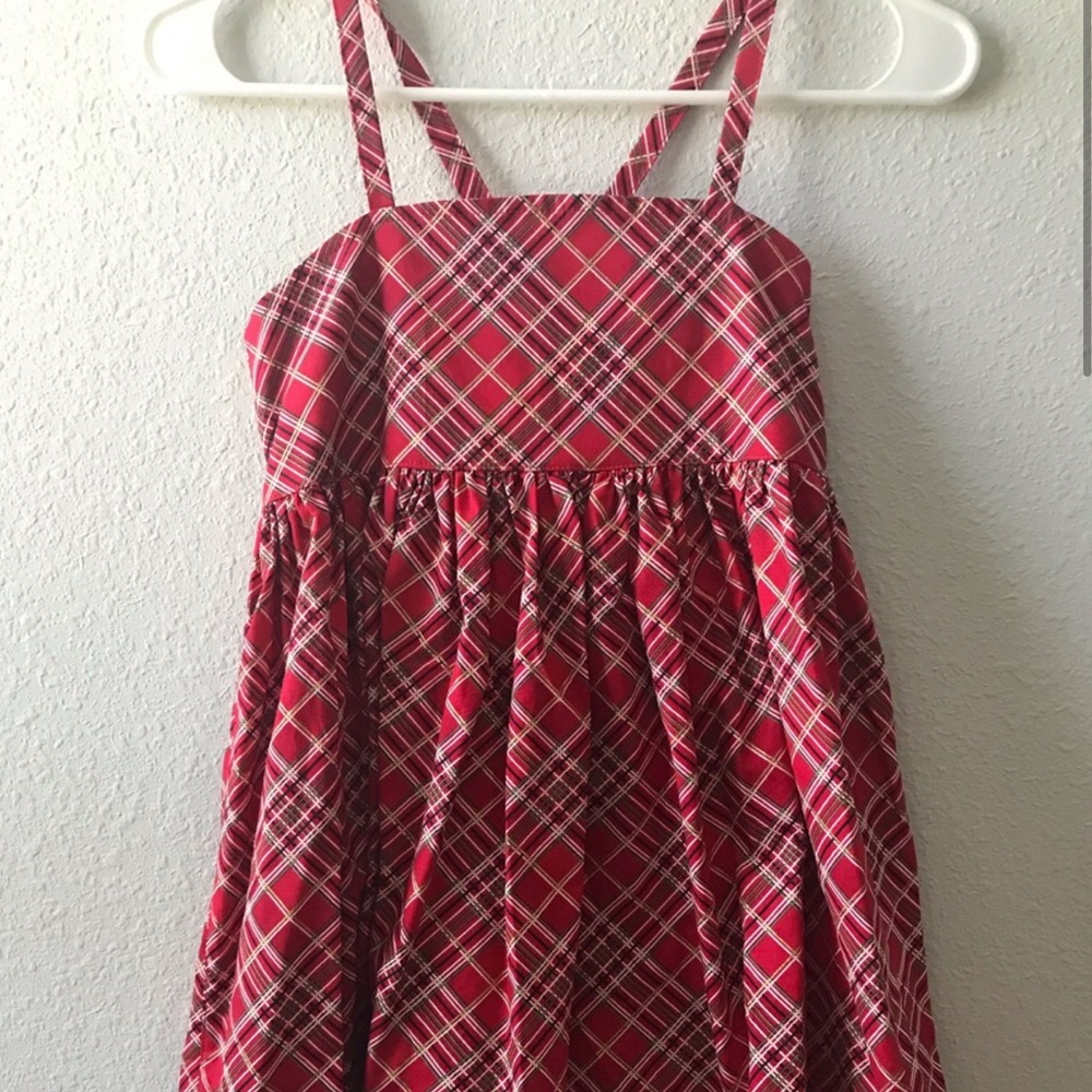 Red Plaid Christmas season dress for Girls - NWOT Size 10